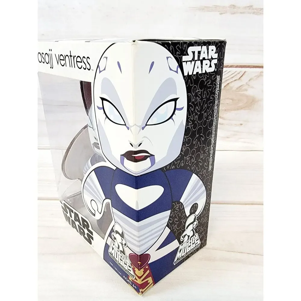 Star Wars 2008 Mighty Muggs Asajj Ventress Vinyl Figure Clone Wars Hasbro NEW